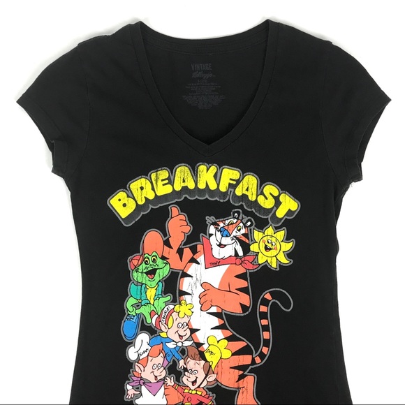 Vintage Kellogg Tshirt Size S Women Breakfast Club - Picture 3 of 6